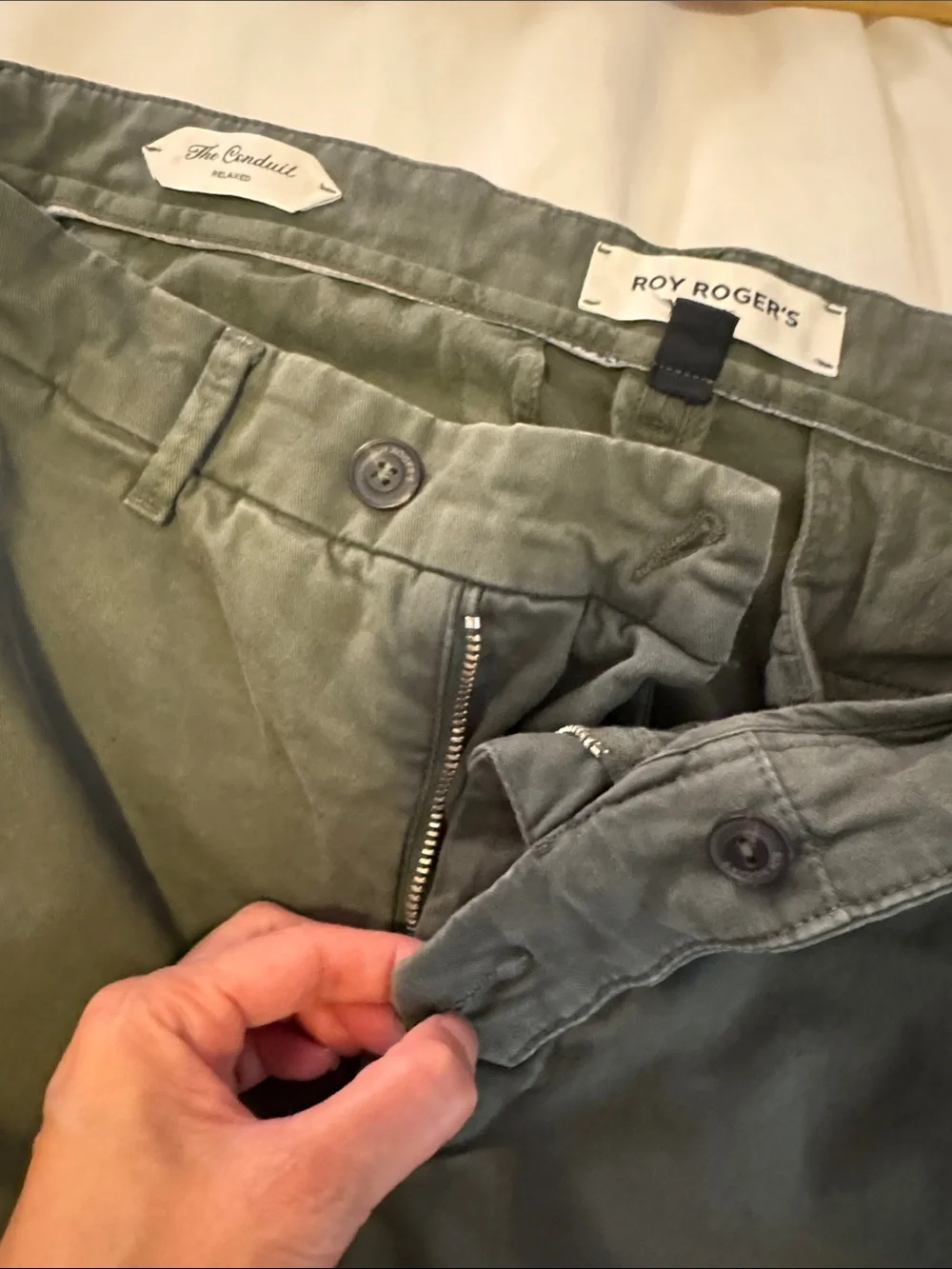 Roy Rogers Dark Olive Green Men's Chino Pants